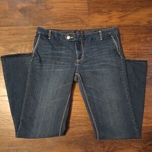 Seven7 Dark Wash Trouser Leg Jeans